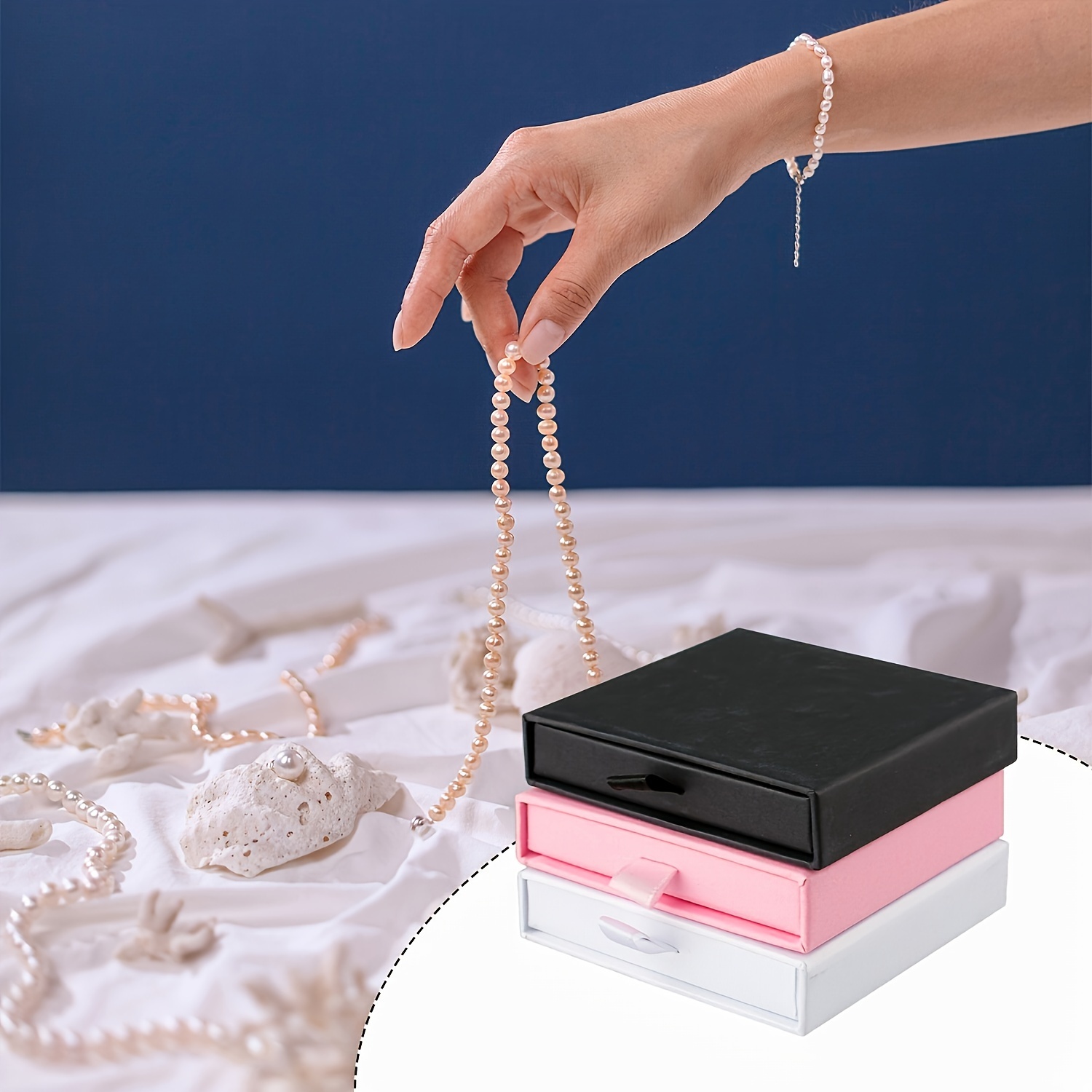 Valentine's Day Set of 3 Jewelry Gift Boxes, Perfect for Keepsake Packaging